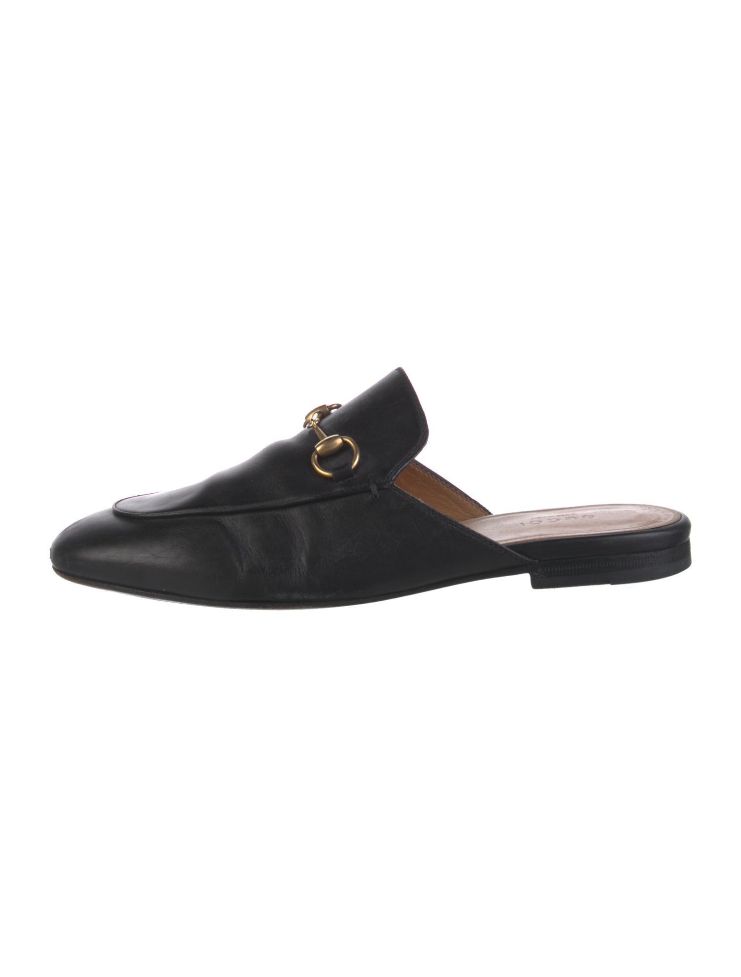 Gucci Horsebit Accent Leather Mules