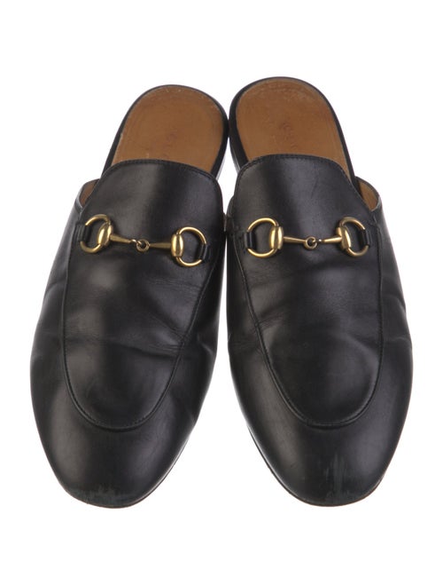 Gucci Horsebit Accent Leather Mules