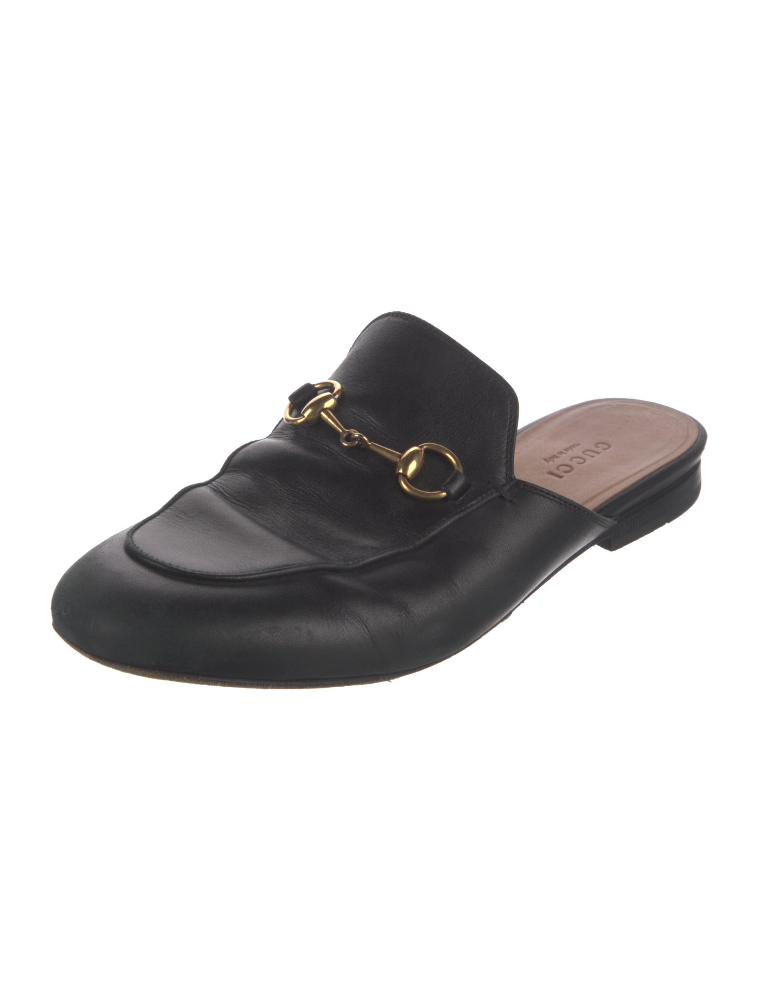 Gucci Horsebit Accent Leather Mules