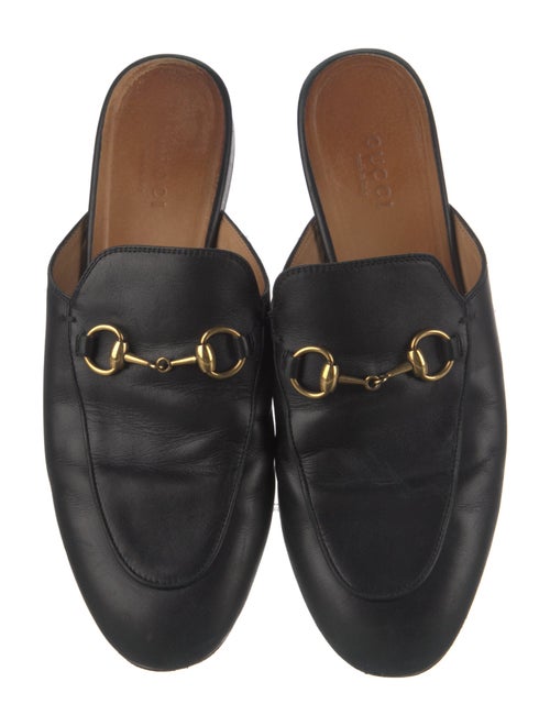 Gucci Horsebit Accent Leather Mules