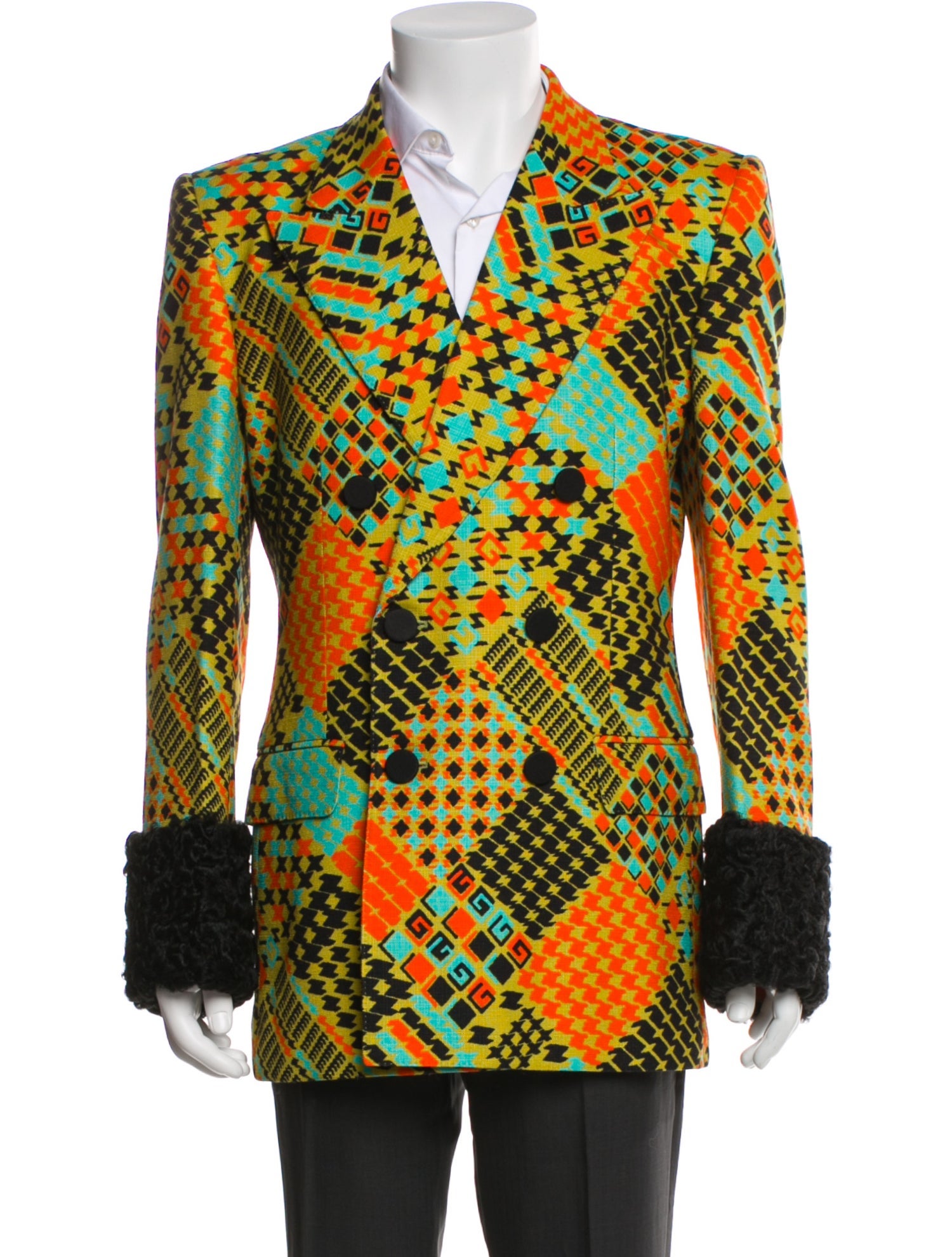 Gucci 2023 Houndstooth Print Blazer w/ Tags