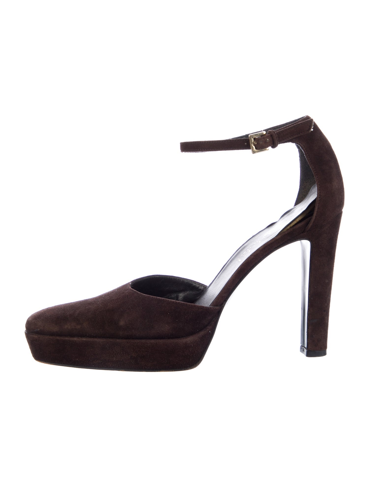 Gucci Suede D'Orsay Pumps