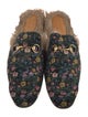 Gucci Horsebit Accent Printed Slippers
