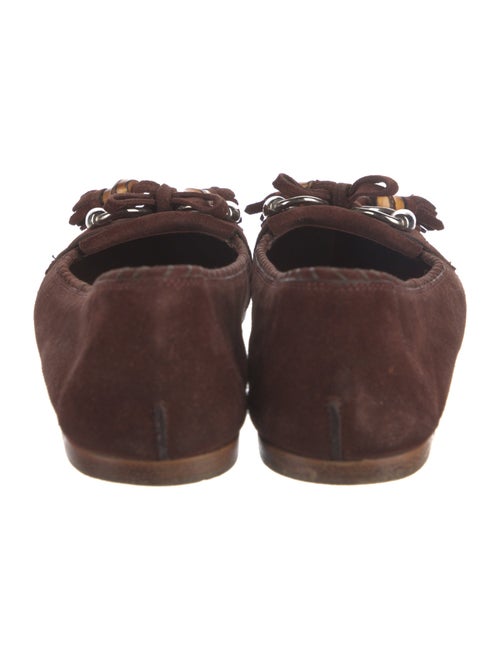 Gucci Horsebit Accent Suede Moccasins