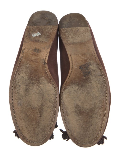 Gucci Horsebit Accent Suede Moccasins