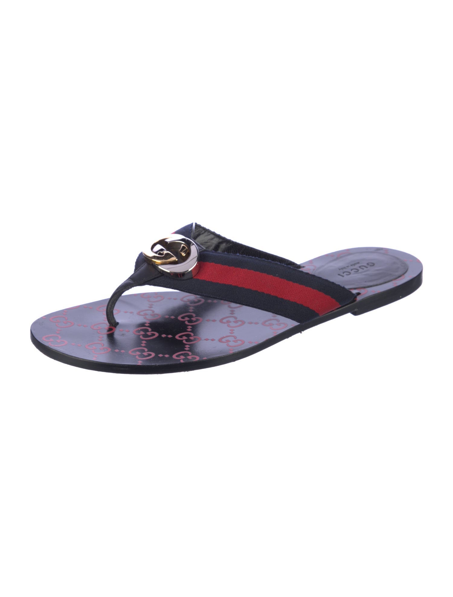 Gucci Kika Interlocking G Logo Slippers
