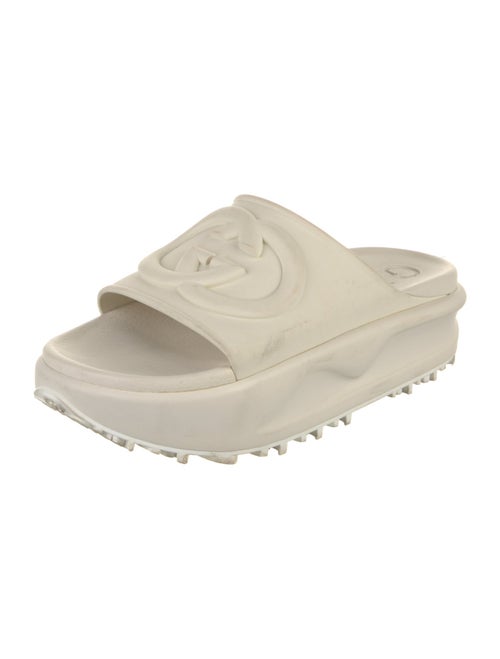 Gucci Interlocking G Logo Rubber Slides