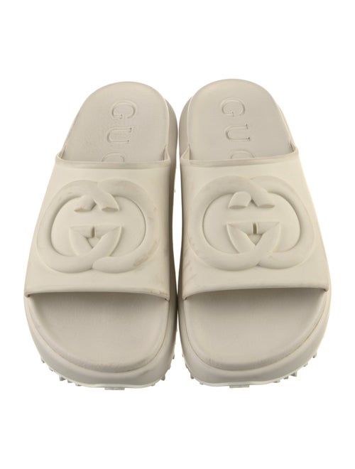 Gucci Interlocking G Logo Rubber Slides