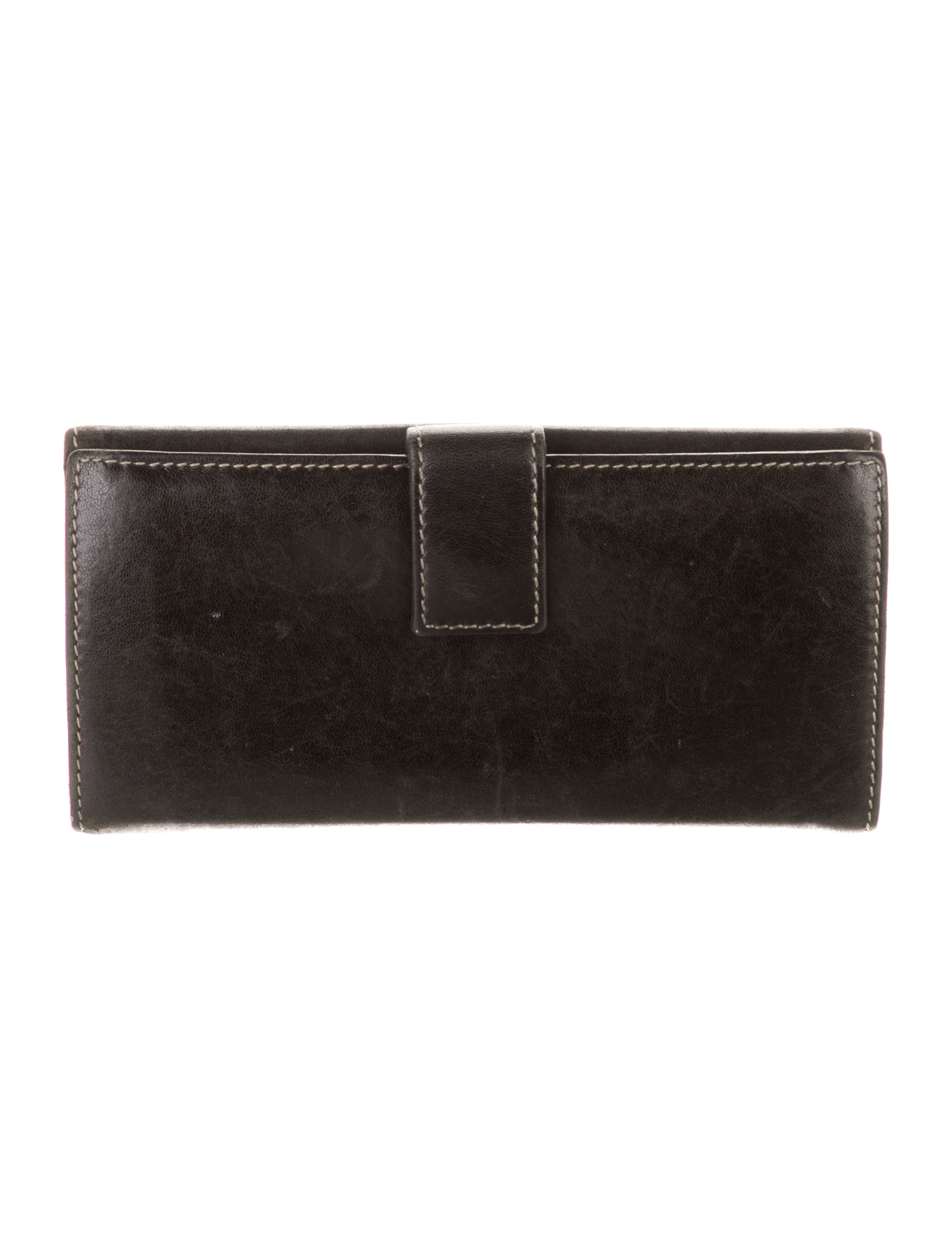 Gucci Interlocking G Logo Leather French Purse