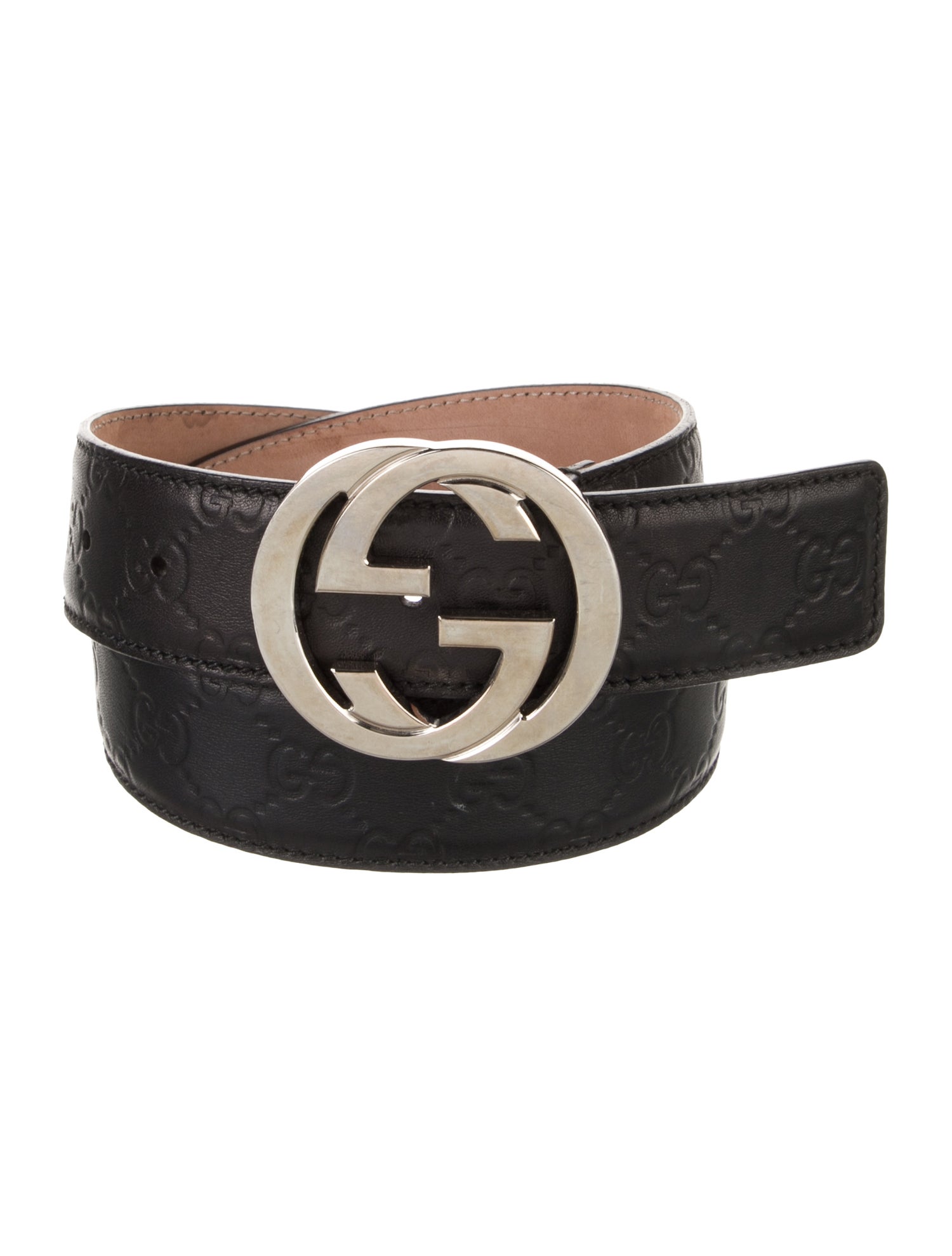 Gucci Interlocking G Logo Leather Belt
