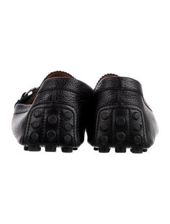 Gucci Web Accent Leather Drivers