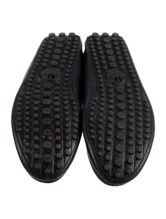 Gucci Web Accent Leather Drivers