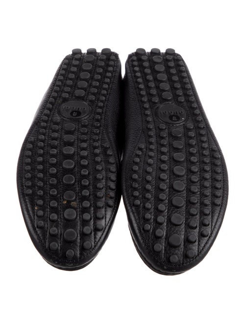 Gucci Web Accent Leather Drivers