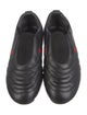Gucci Web Accent Leather Loafers