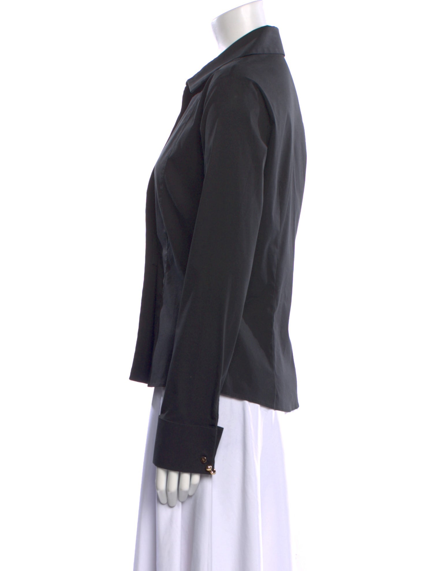 Gucci Long Sleeve Button-Up Top