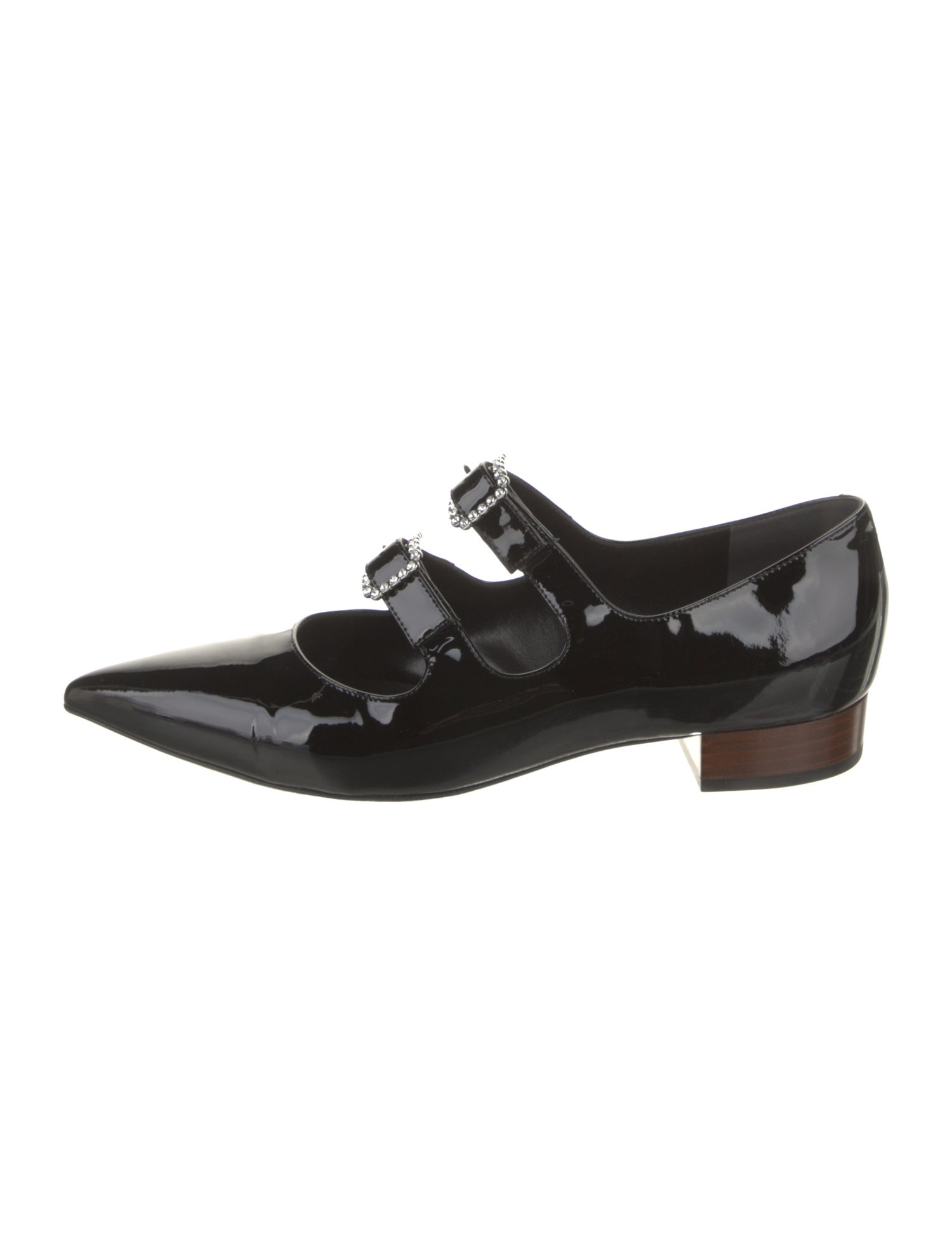Gucci Horsebit Accent Patent Leather Mary Jane Flats