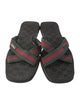 Gucci Web Accent Rubber Slides