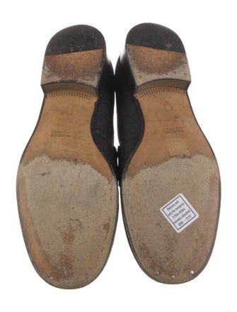 Gucci 1990's GG Canvas Loafers