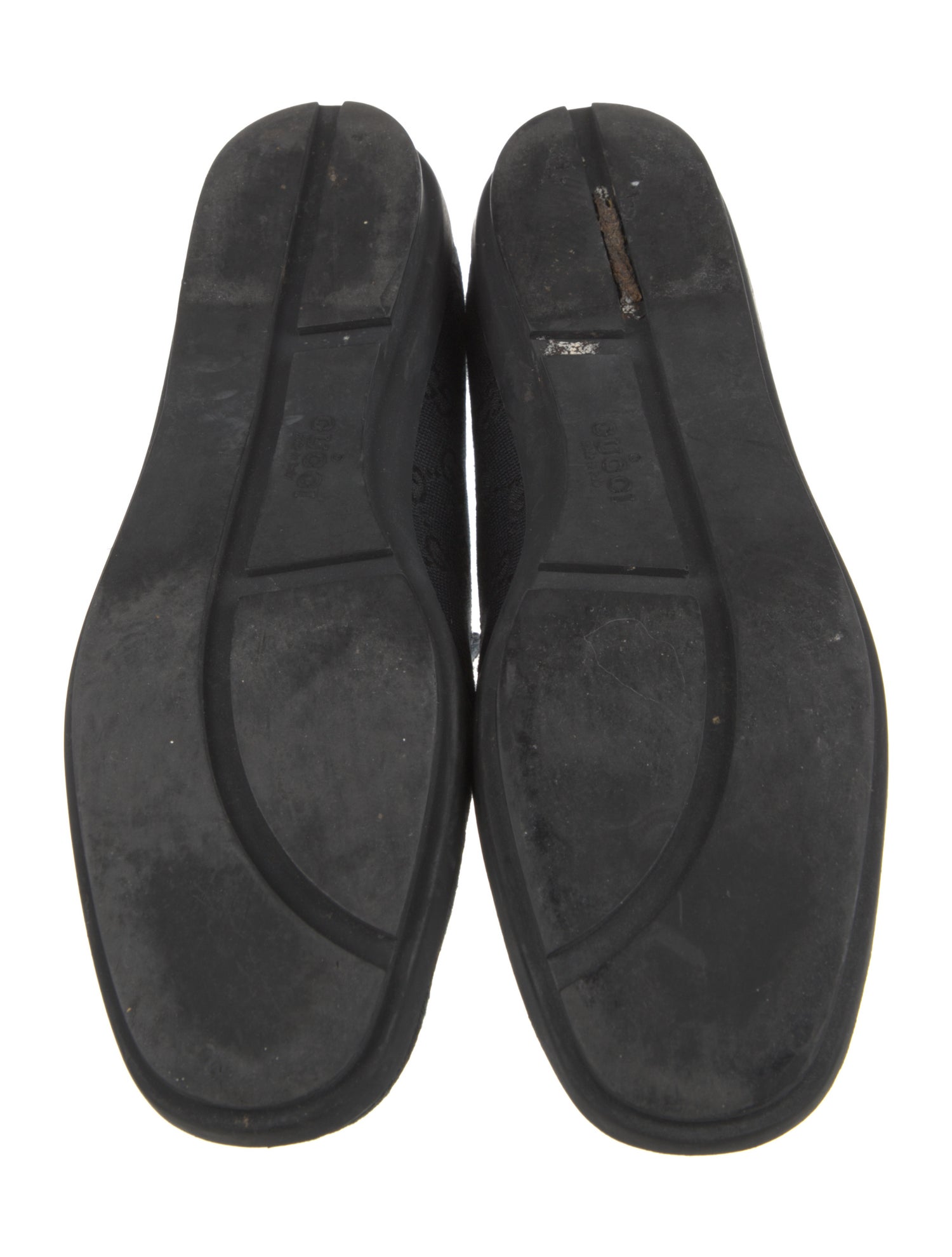 Gucci GG Logo Canvas Loafers