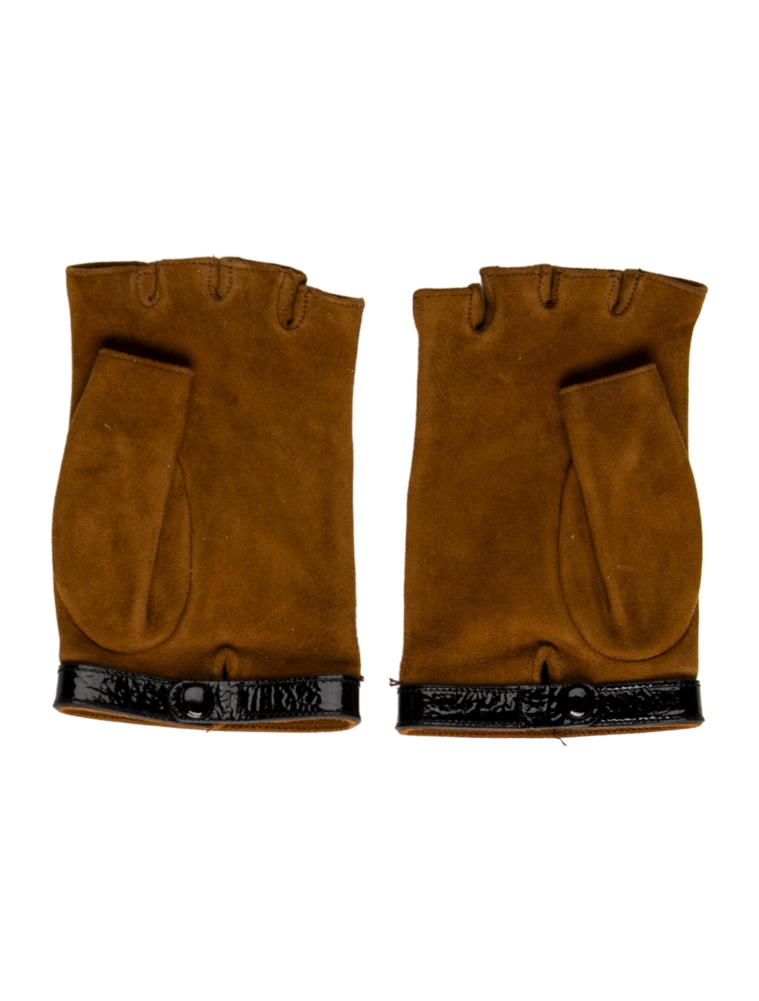 Gucci Suede GG Fingerless Gloves