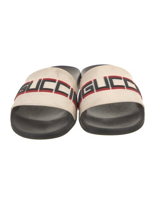 Gucci Sylvie Web Accent Rubber Slides