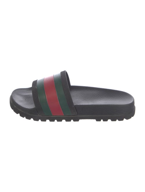 Gucci Web Accent Rubber Slides
