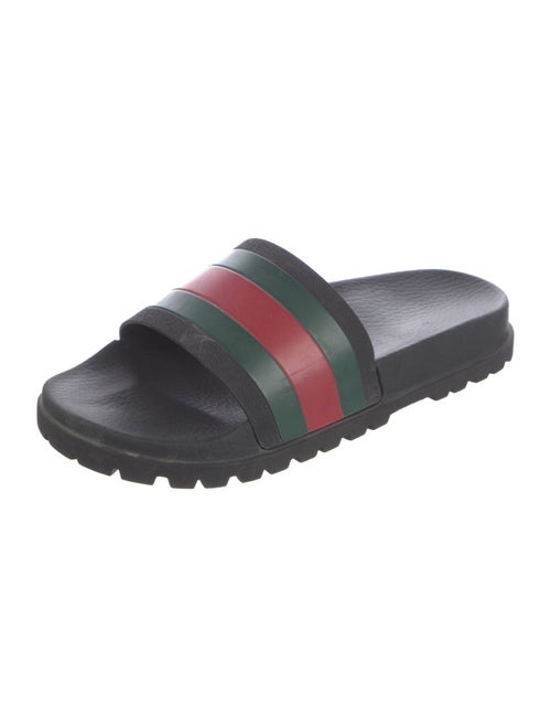Gucci Web Accent Rubber Slides