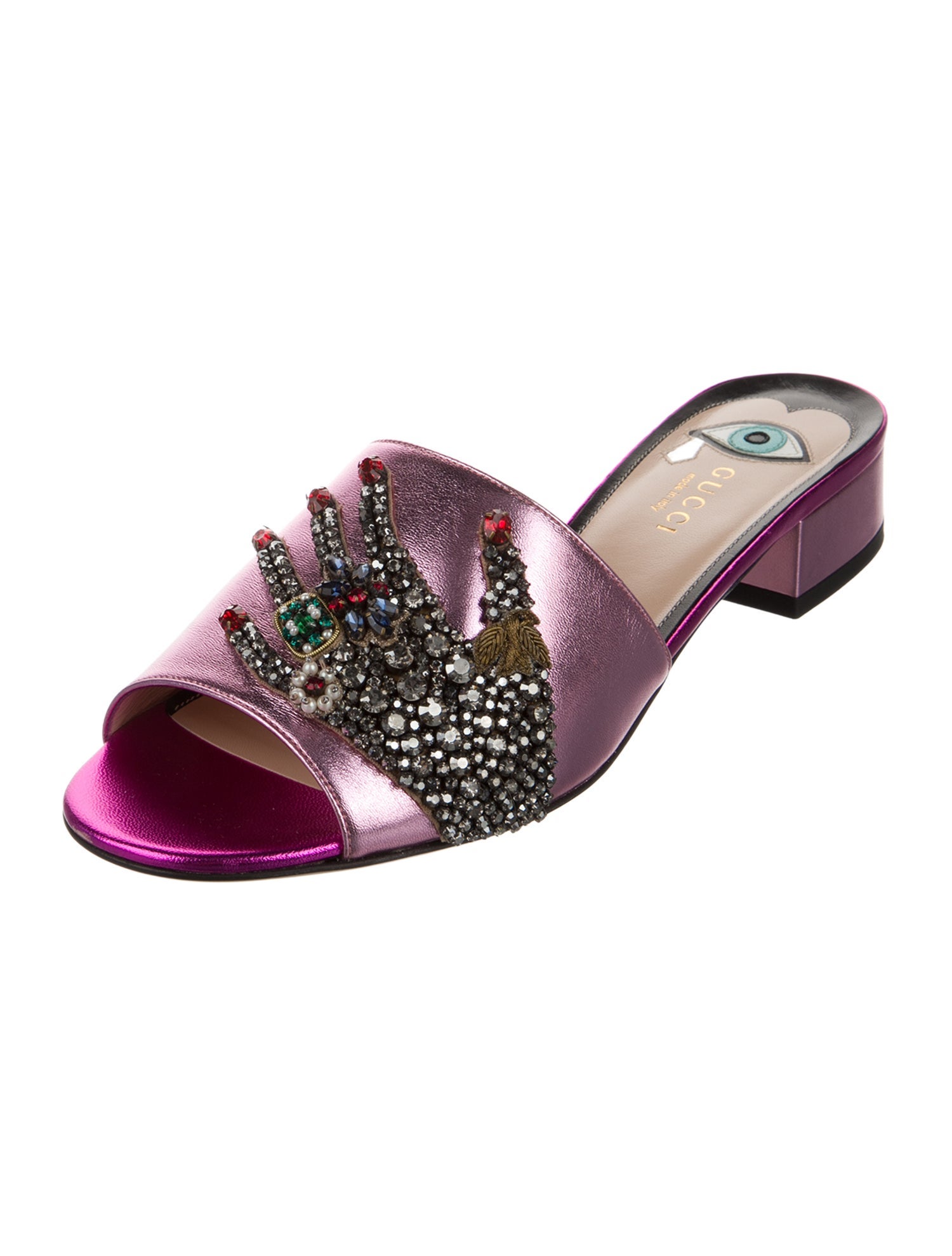 Gucci Wangy Leather Slides