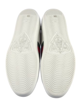 Gucci Web Accent Leather Sneakers