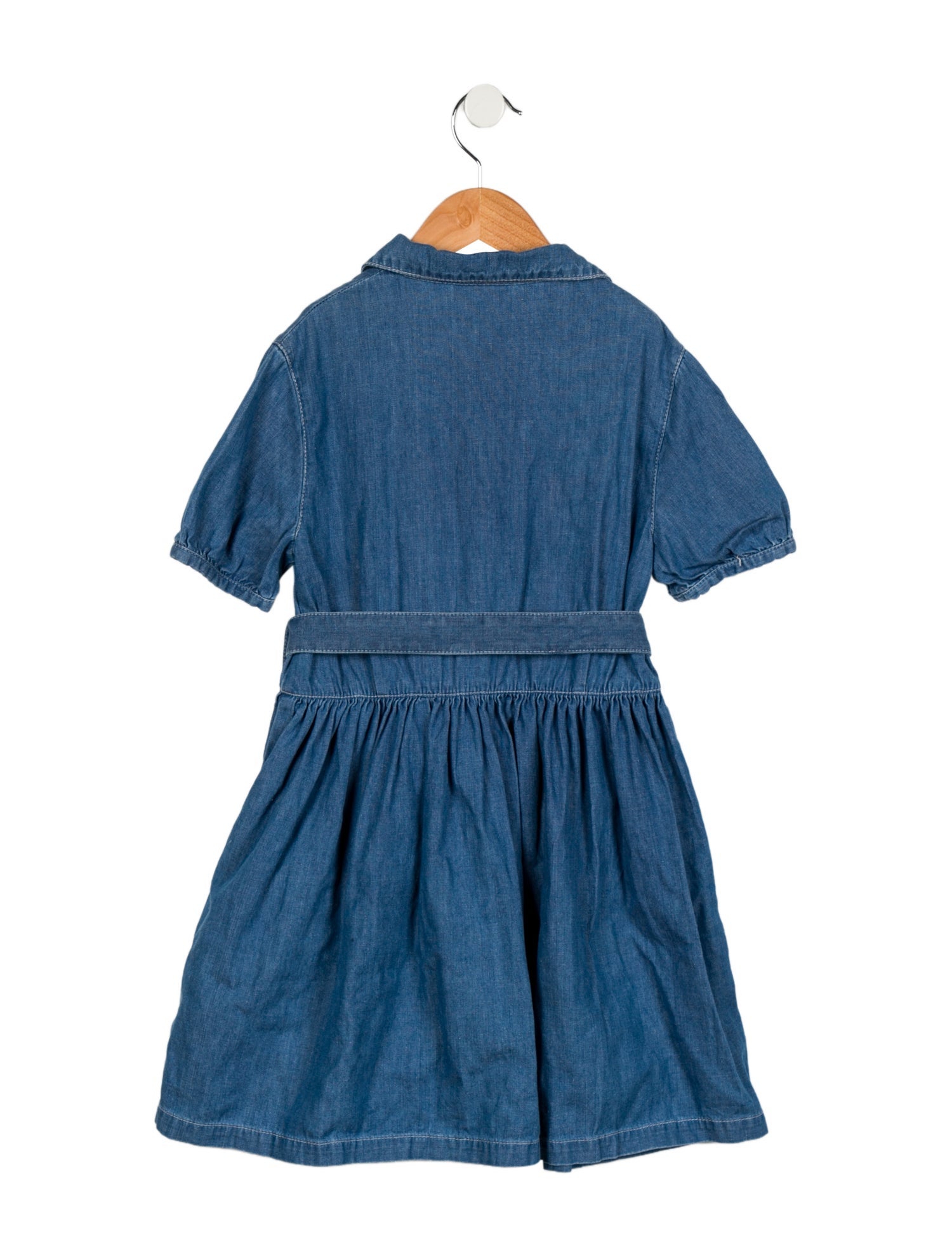 Gucci Girls' Denim Short Sleeve Dress
