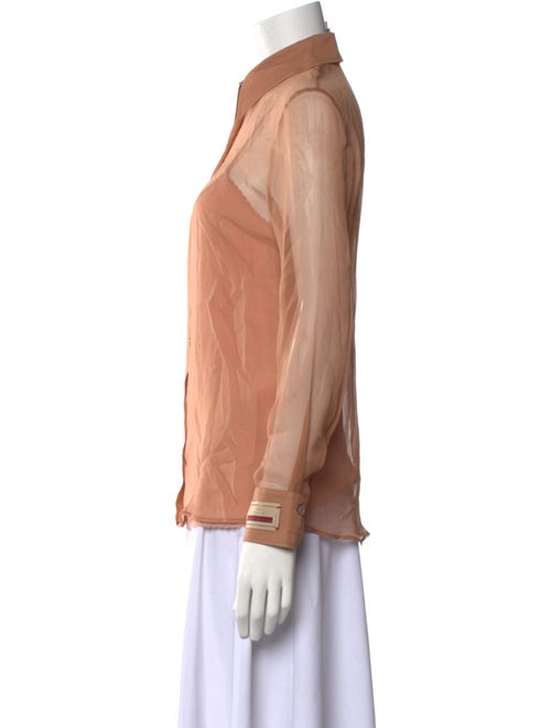Gucci 2022 Silk Button-Up Top