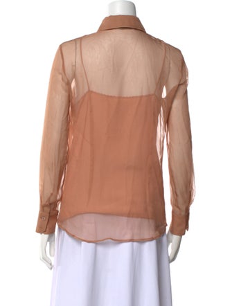 Gucci 2022 Silk Button-Up Top