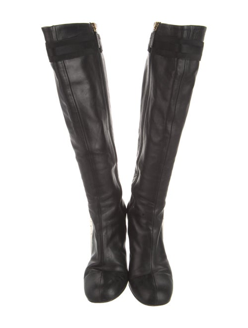 Gucci Interlocking G Logo Leather Boots