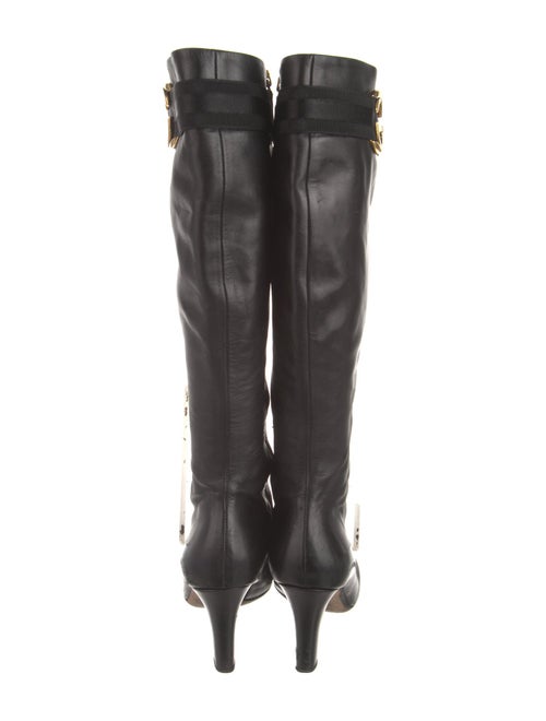 Gucci Interlocking G Logo Leather Boots