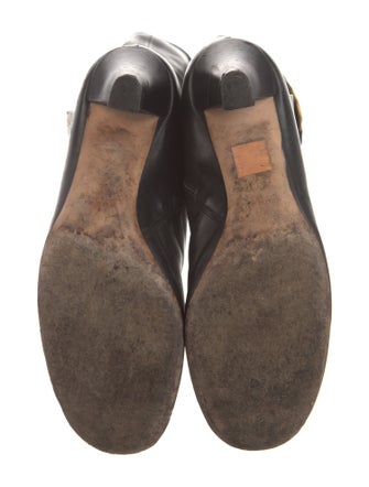 Gucci Interlocking G Logo Leather Boots