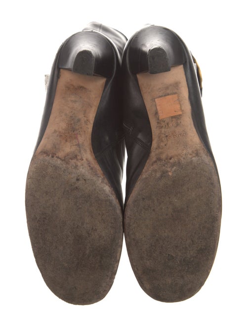 Gucci Interlocking G Logo Leather Boots