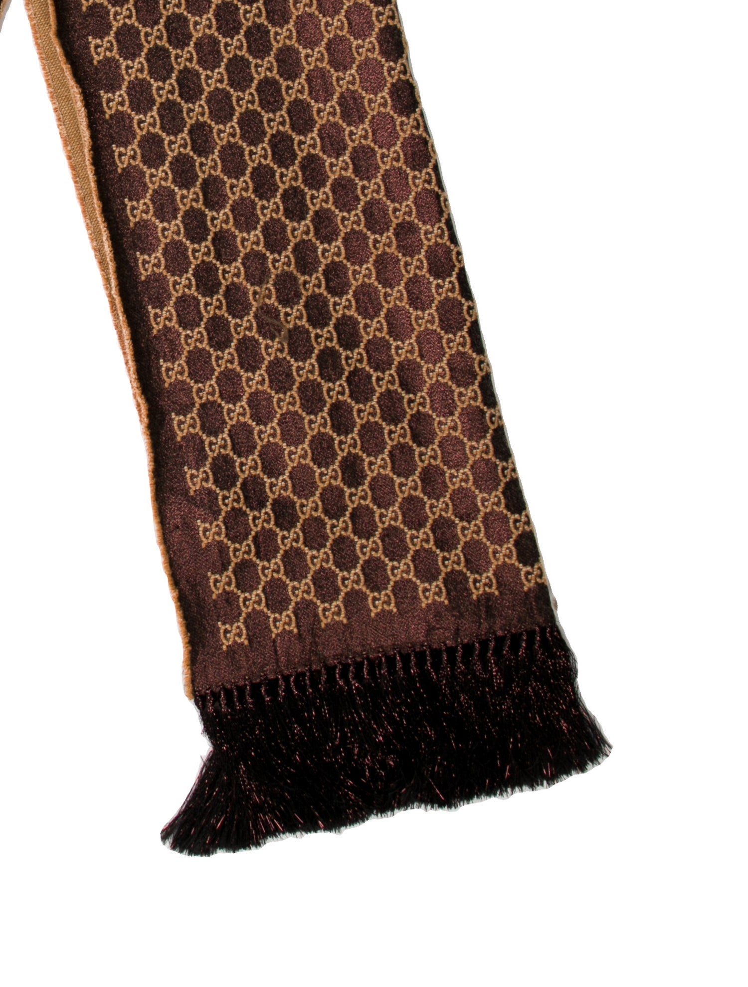 Gucci Wool Printed Scarf w/ Tags