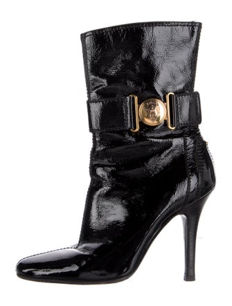 Gucci Hysteria Accent Patent Leather Boots