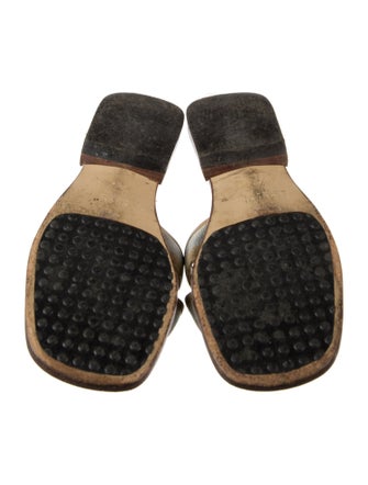 Gucci Canvas Striped Slides