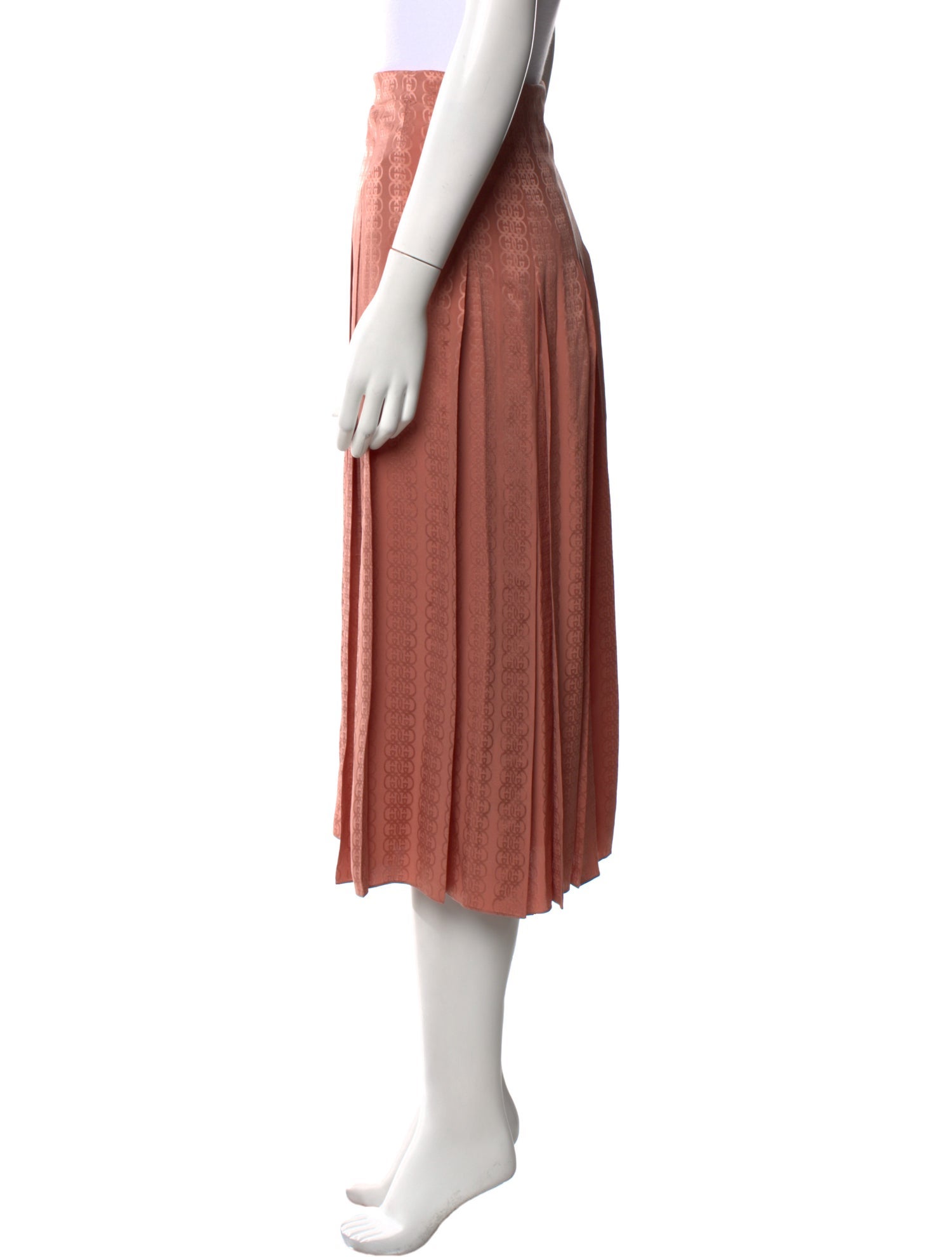 Gucci Silk Midi Length Skirt