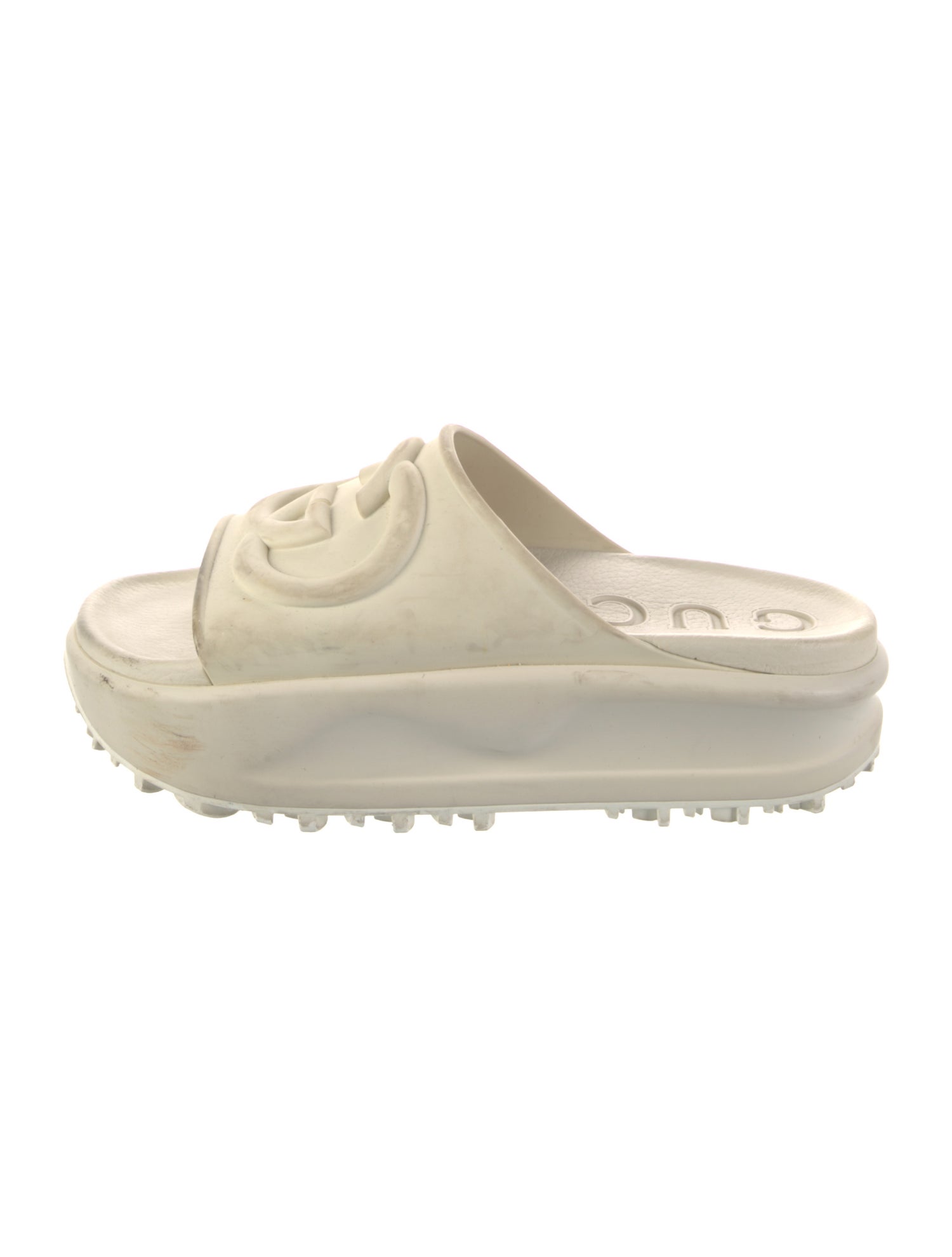 Gucci Interlocking G Logo Rubber Slides