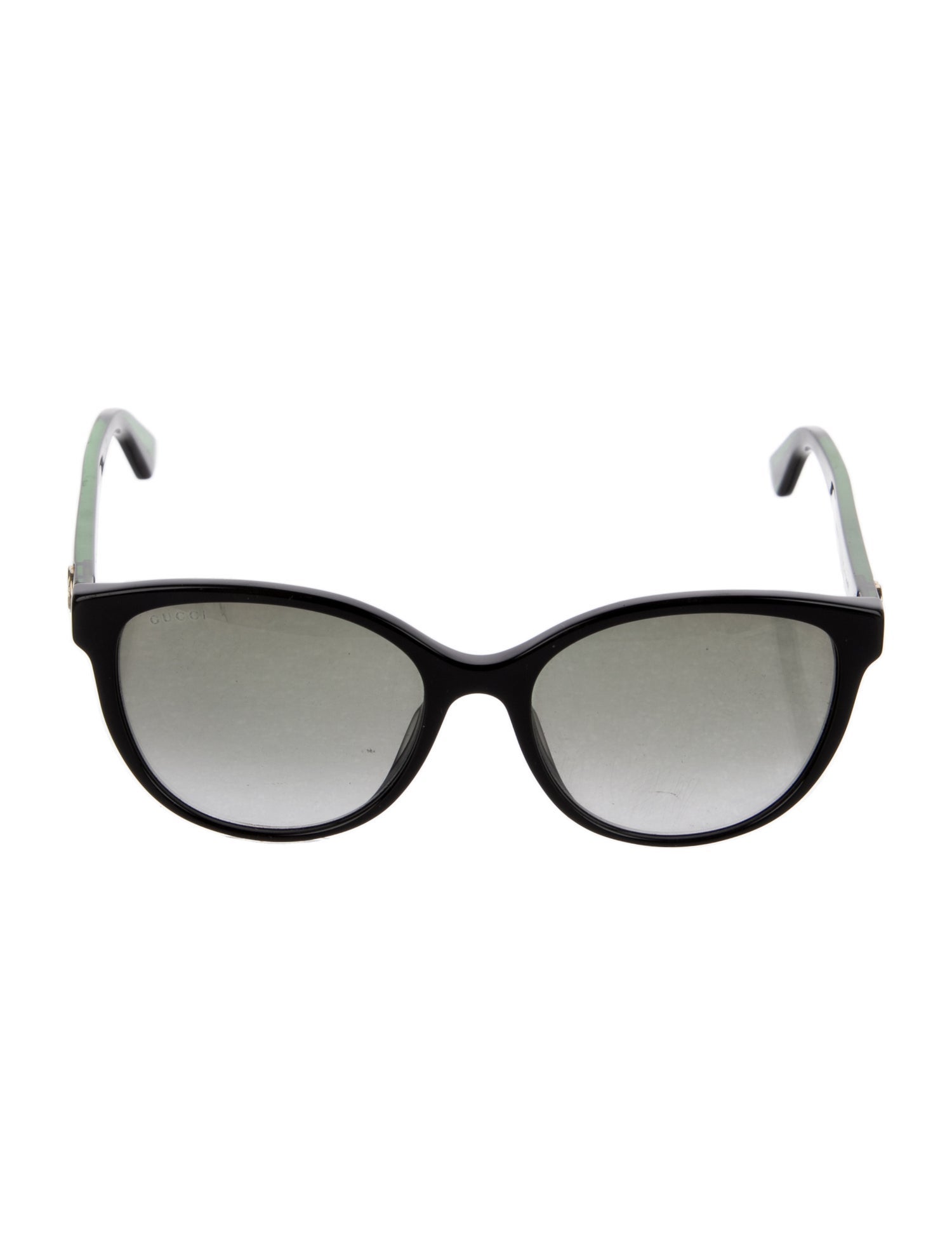 Gucci Double G Logo Round Sunglasses