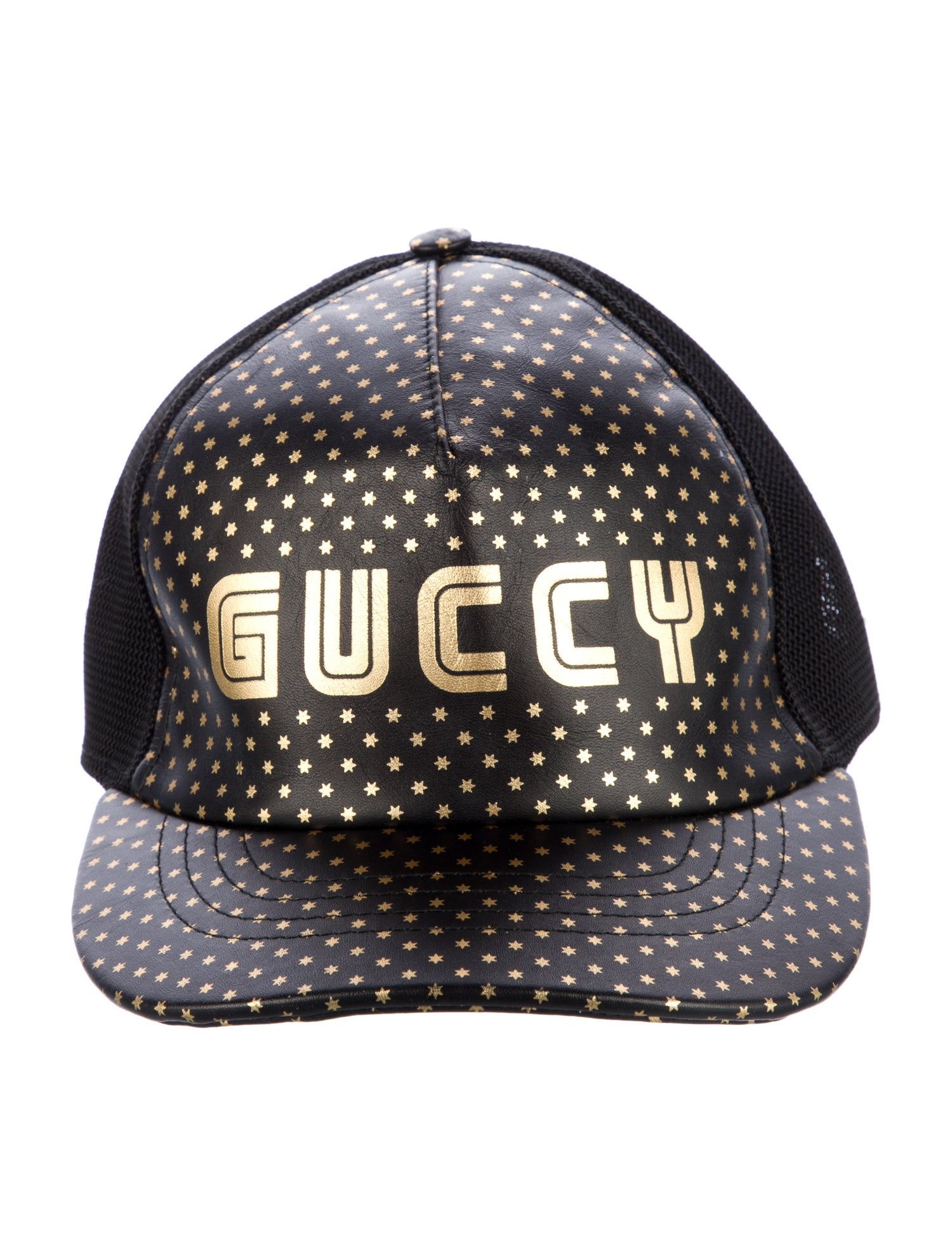 Gucci X SEGA Calfskin GUCCY Stars Baseball Hat