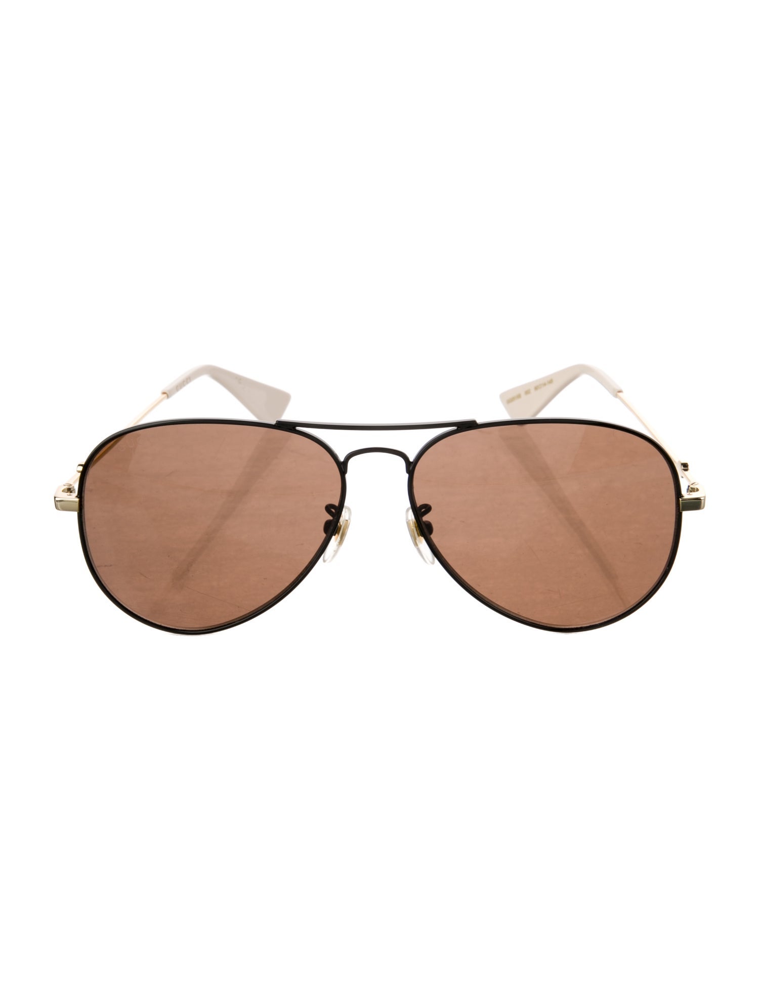 Gucci Double G Logo Aviator Sunglasses