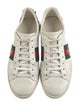 Gucci Web Accent Leather Sneakers