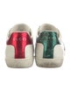 Gucci Web Accent Leather Sneakers