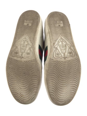 Gucci Web Accent Leather Sneakers