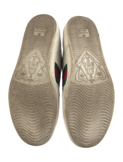 Gucci Web Accent Leather Sneakers