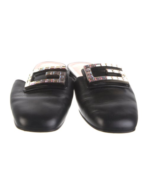 Gucci GG Crystal Leather Mules