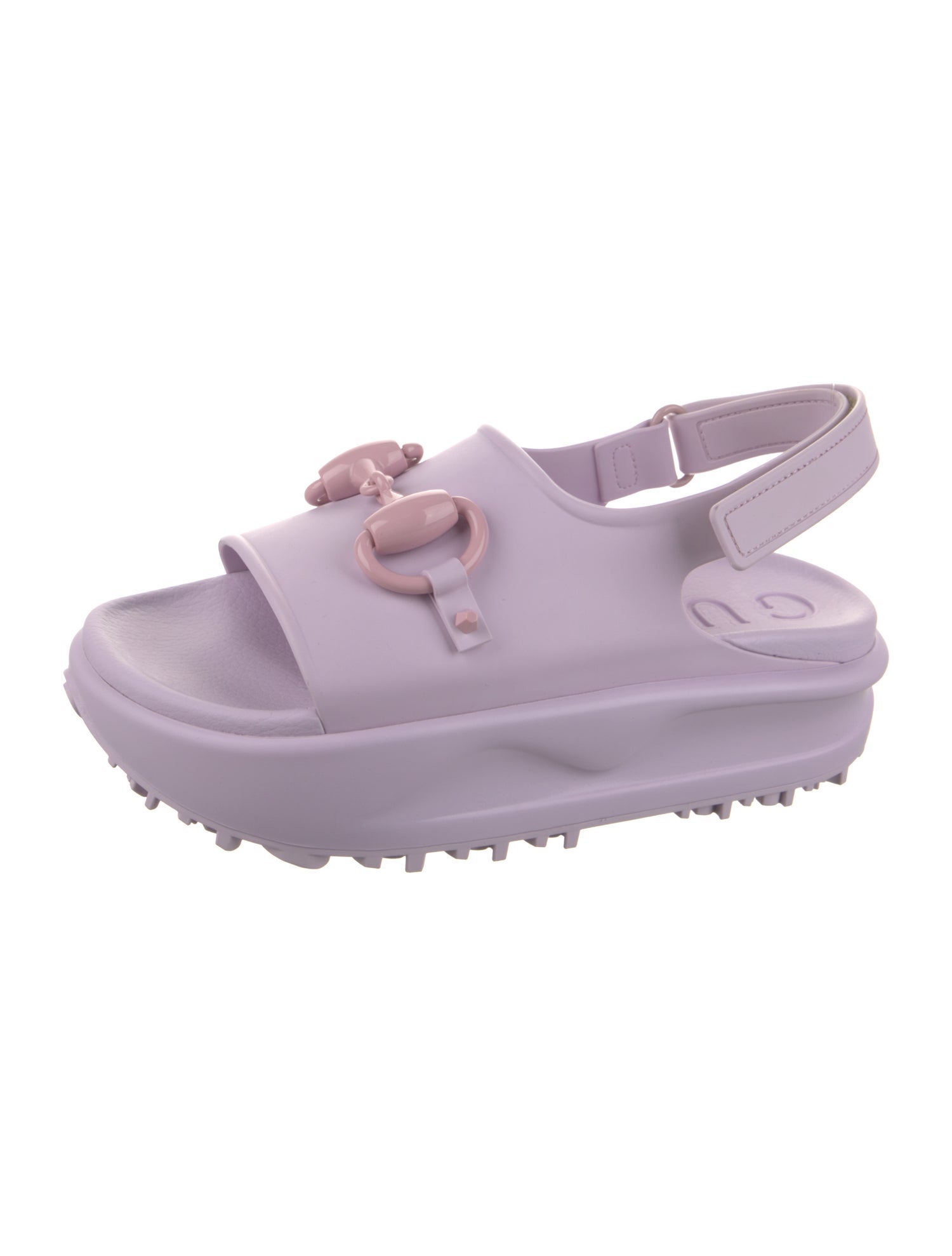 Gucci Rubber Slingback Sandals